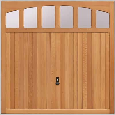 wooden garage door